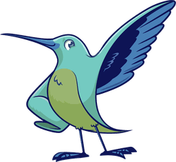 Bitzy the Fluent Bit hummingbird
